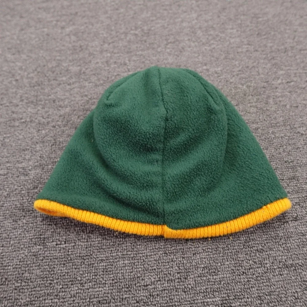 Green Bay Packers Hat Beanie Mens One Size Green NFL Football Fleece Knit